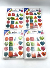 Lot of 9 Sorting Buttons Colorful Cutouts Carson Delosa Learning Teaching