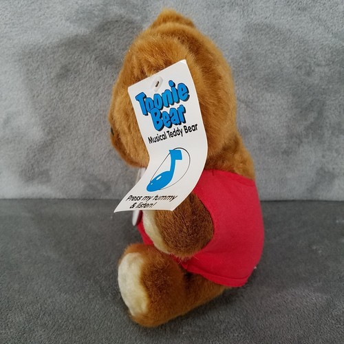 Toonie Bear Peluche Universidad de Wisconsin Tejones Alfiler Juguete Musical 9" VER VIDEO - Imagen 5 de 9