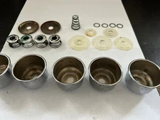 21 VINTAGE REPAIR PARTS SOCKET SURROUND WASHERS SPACERS CRYSTAL GLASS CHANDELIER