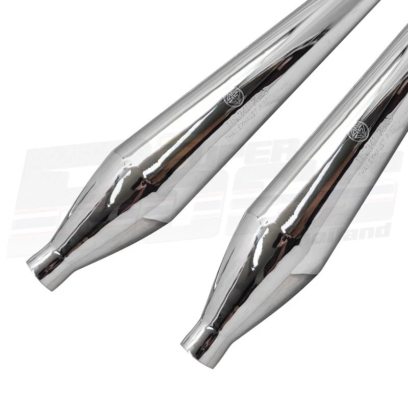 Silenciador de escape para HONDA CB77 CB72 Superhawk 305 250 R+L ***Estilo BM*** Foto 4 de 4