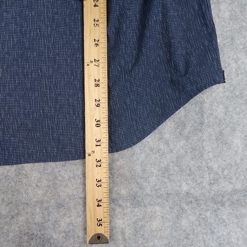 7 Diamonds Shirt Mens 2XL Gray 4 Way Stretch Future Retro Button Up XXL NEW - Picture 11 of 13