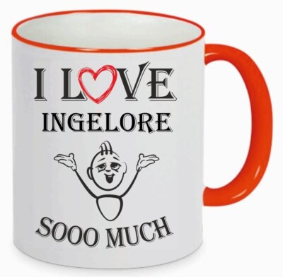 Kaffetasse I Love Ingelore so Much Kaffee Becher Tasse Liebe Rot 103733