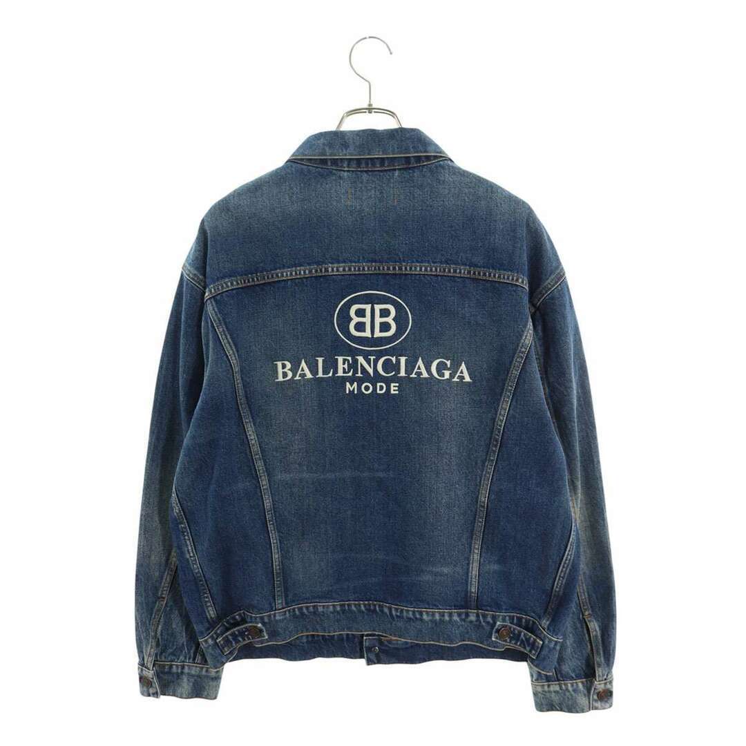 Balenciaga 515528 TXE08 BB logo back embroidery denim jacket Balenciaga 515528 TXE08 BB logo back embroidery denim jacket