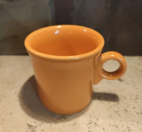 Orange FiestaWare O Ring Handle Coffee Cup Mug Homer Laughlin HLC Made in USA