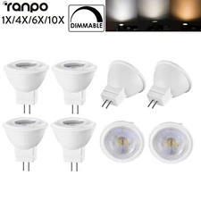 1x 10x Mini MR11 Led Spotlight 3W  Spotlights Dimmable Warm White 2835 SMD Lamps