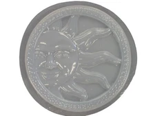 Sun with Border Stepping Stone Plaster or Concrete Mold 1141 Moldcreations
