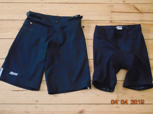 2 PAIRS BLACK CYCLING SHORTS NETTI 