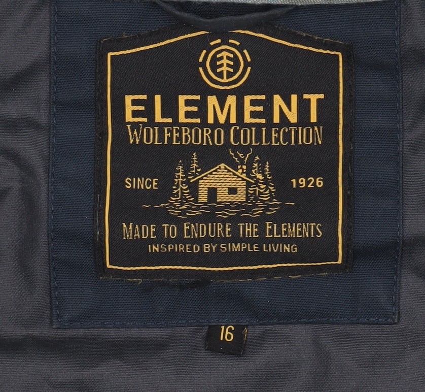 Element Women's Blue Grey Basic Hooded Jacket, Si… - image 4