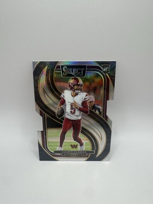 Jayden Daniels 2024 Panini Select SILVER PRIZM DIE-CUT Rookie