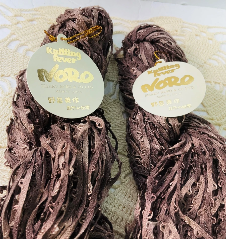 Пряжа Noro Shabon коричневая лента 56 лот из 2 текстурных 70Cotton30ViscoseNew Vint - Изображение 4 из 4