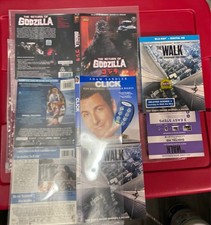 CLICK/GODZILLA/WALK Blu-ray Cover (NO DISCS) D.C DIGITAL MOVIE COPY CODE