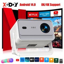 XGODY Android 14.0 Projector Auto Focus 4K FHD 1080P WiFi Bluetooth Home Theater