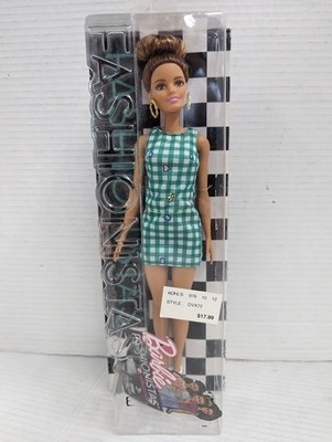 Mattel 2016 Barbie Fashionistas #54 Emerald Check Doll DVX72 new sealed nib