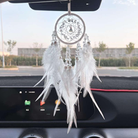 TraumfäNger, Dreamcatcher Auto Deko Feder TraumfäNger Handgefertigt Dream Catch