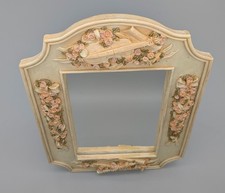 Vintage 1994 Porcelain Mirror With Applied Flowers Ca Usa By Figi Graphics