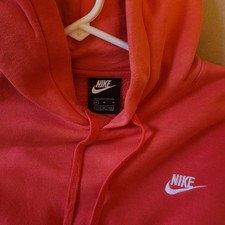 Nike Men's Fleece Pullover Hoodie Size M Coral