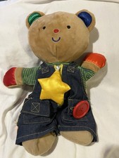Melissa  Doug K's Kids Bear Teddy Wear Plush Learn to Dress Doll Laces Button