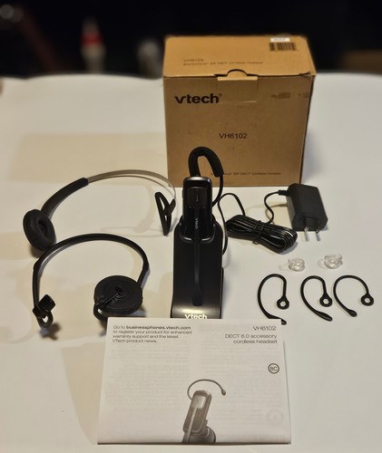 VTech VH6102 ErisTerminal SIP DECT Cordless Headset 80-0817-00 Up to 500 feet - Picture 3 of 3