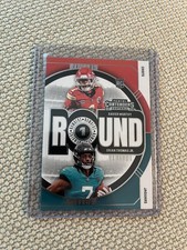 2024 Panini Contenders Round Numbers Xavier Worthy, Brian Thomas Jr. #7 Rookie