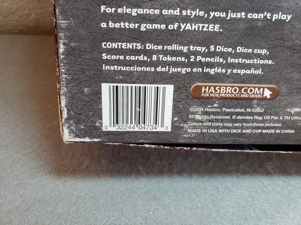 2004 Yahtzee Deluxe Edition Board Game, Glittering Dice, Complete, Pre-owned - Image 3 of 4