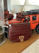 Ralph Lauren brown Leather Medium Tanner Crossbody Bag women's shoulder new