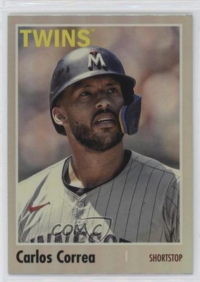 2024 Topps Archives 1970 Topps Rainbow Foilboard /199 Carlos Correa #193 1m01