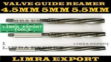 HSS Valve Stem Guide Reamers Set Of 3 Pcs 4.5mm 5mm 5.5mm Spiral Flute BOXED