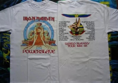IRON MAIDEN OFFICIAL Powerslave World Slavery Tour 1984-1985 T