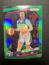 Alysha Clark 2025 Panini WNBA Green Prizm Washington Mystics #129