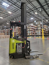 Clark NPR22 Narrow Aisle Reach Forklift, 2020 - 4,500 LB Capacity, 36V Electr...