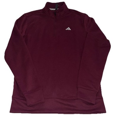 Adidas Men's Go-To 1/4 Zip Pullover Sweatshirt Size (S) Maroon
