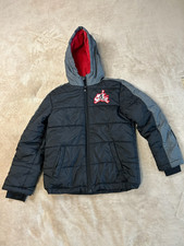 B4. Nike Air Jordan	Youth 12	Nike Air Jordan Y12 Black Puffer Hooded Coat