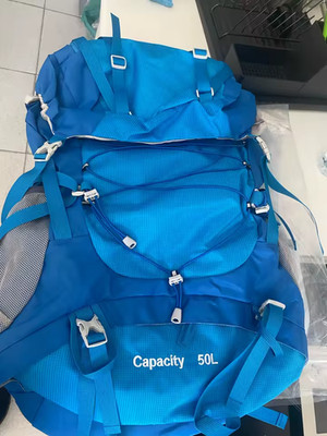 50L Hiking Backpack Lightweight Breathable Comfort w/ Rain Cover, Smart Design