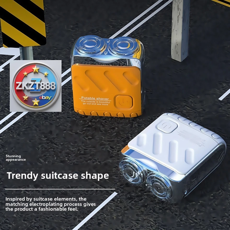 Barbeador elétrico White-ZKZT R12 magnético levitação TPC carregamento rápido - Imagem 3 de 4