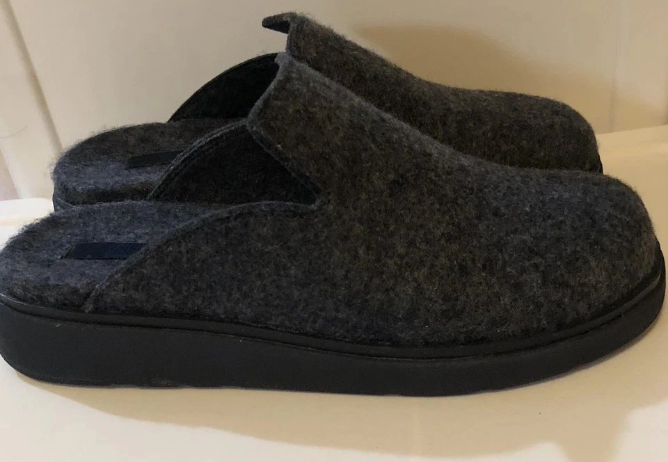 Zapatillas Fitflop de fieltro para hombre mulas/zuecos cómodos azul marino medianoche talla 9 nuevas sin caja Foto 4 de 4