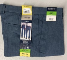 KENNETH COLE REACTION Men's Techni Slim Fit Performance Dress Pants BLUE 32x30