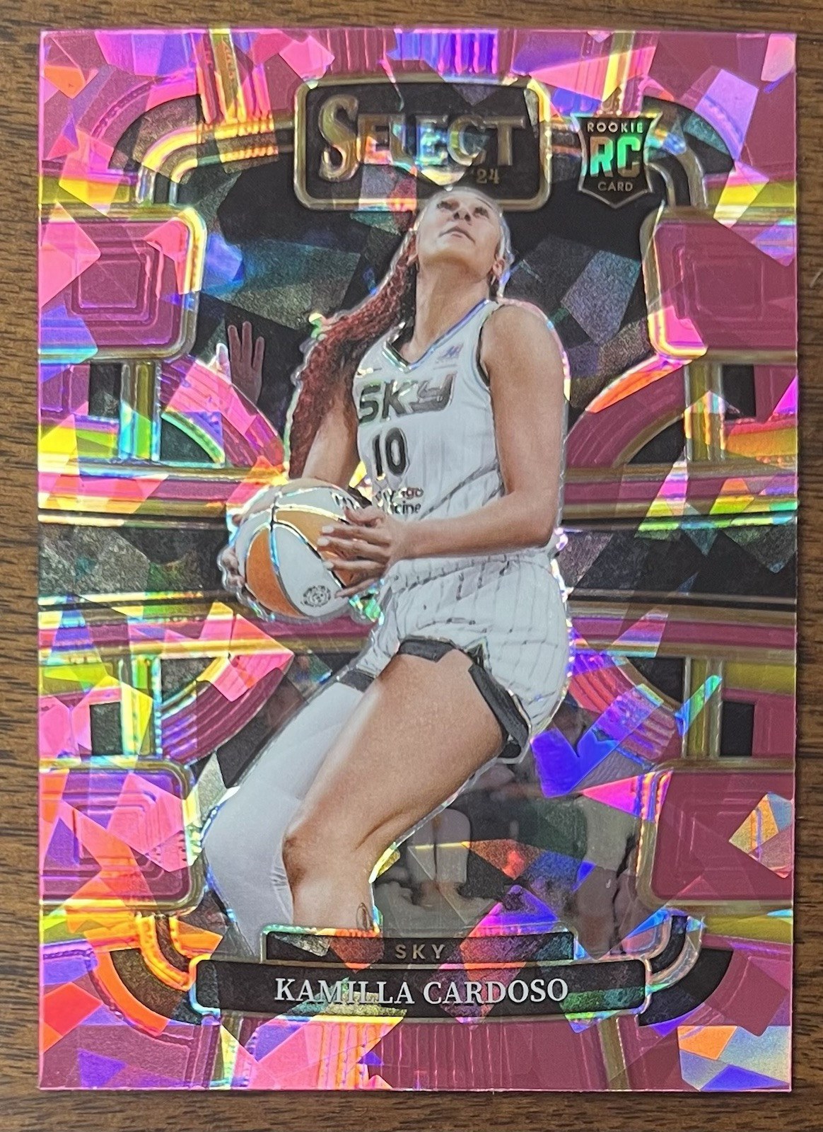 KAMILLA CARDOSO 2024 SELECT WNBA PINK ICE RC #33 CHICAGO SKY!