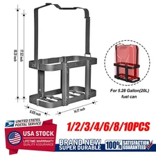 NEW 20L 5.28 Gal Military Jerry Can Holder Bracket Mount Gas Rack Fuel Carrier