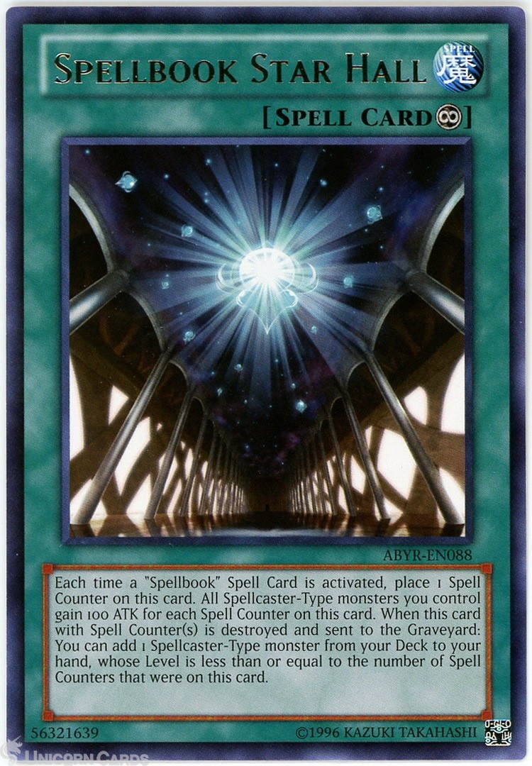 ABYR-EN088 Spellbook Star Hall Rare UNL Edition Mint YuGiOh Card