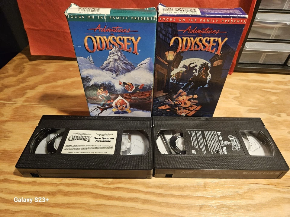 Adventures In Odyssey VHS 5 Tapes Flight, Watch, Christmas, Harm, Avalanche Kids - Image 4 of 4