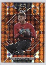 2023 Panini Mosaic Rookies Orange Mosaic Prizm 66/199 Charlie Jones #299 17md
