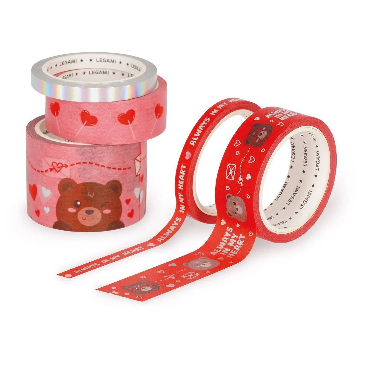 Legami - Deko-Tape Teddy 5Er Set - Image 2