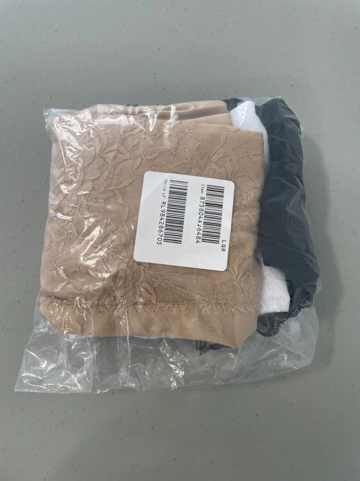 Paquete de 3 bragas cortas clásicas Rhonda Shear talla 1X negras blancas beige 651,6 Foto 3 de 4