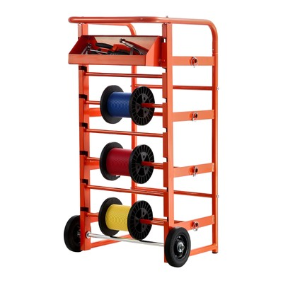 #ad Wire Spool Rack 11 Rods Cable Caddy Wire Spool Cart for Industrial Electrical $79.99
