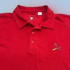 ST. LOUIS CARDINALS Men's XL Red Polo Shirt