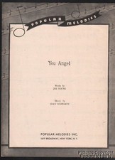 1946 Joe Young & Jean Schwartz Professional Sheet Music - You Angel