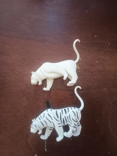 vintage playmobil white tigers