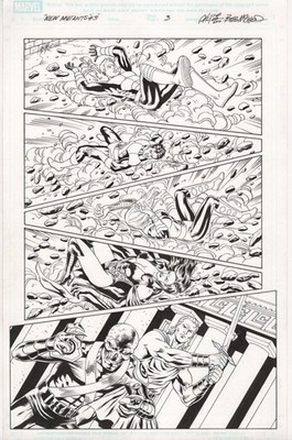 New Mutants Forever 3 p 3, Al Rio, Bob McLeod, Claremont, SELENE THE BLACK QUEEN