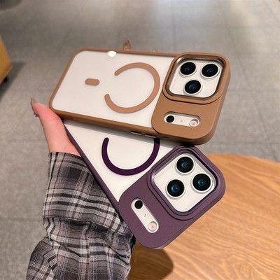 For iPhone 17 16 15 14 13 12 11advanced transparent magnetic anti drop phonecase