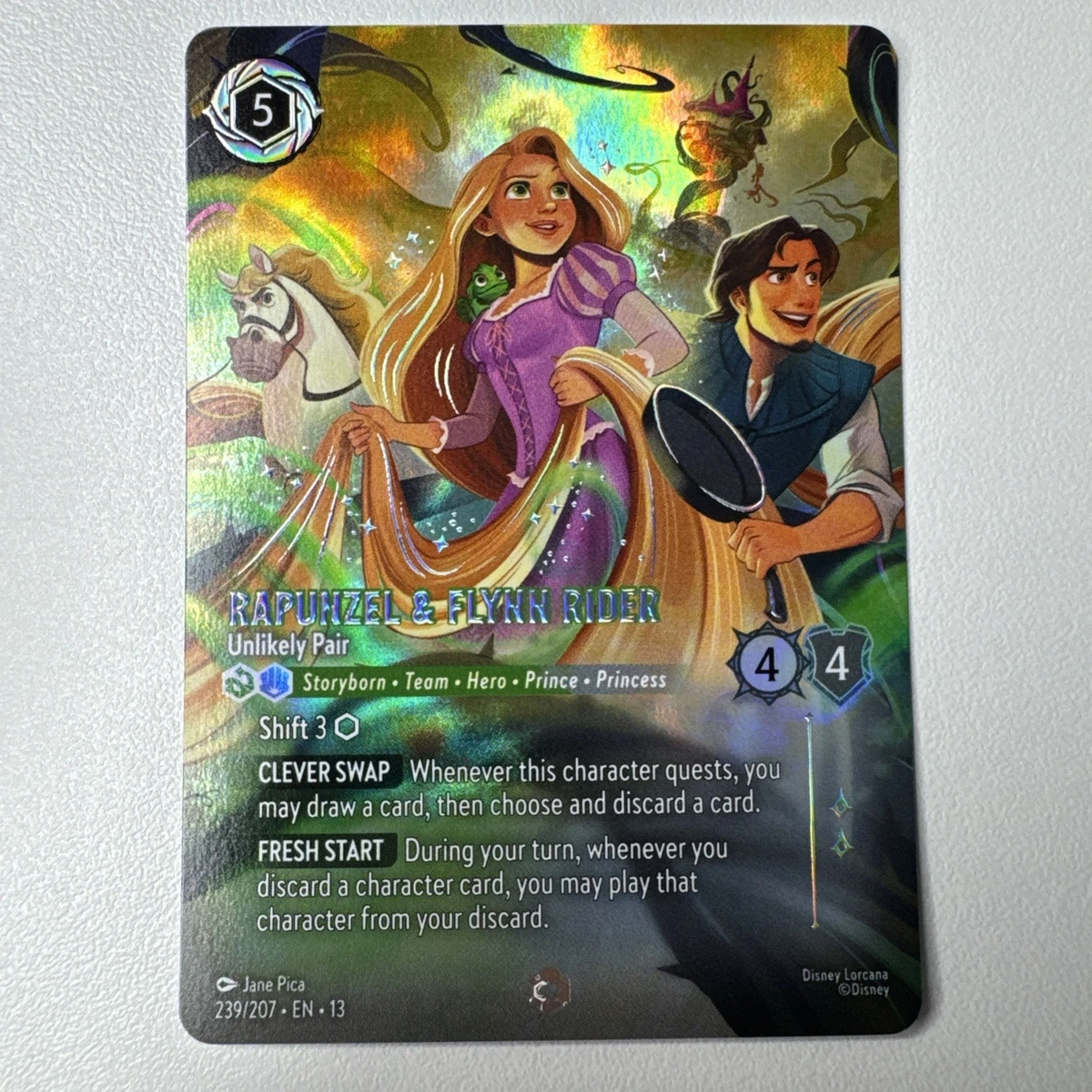 Rapunzel & Flynn Rider-Unlikely Pair 239/204 Attack of the Vine